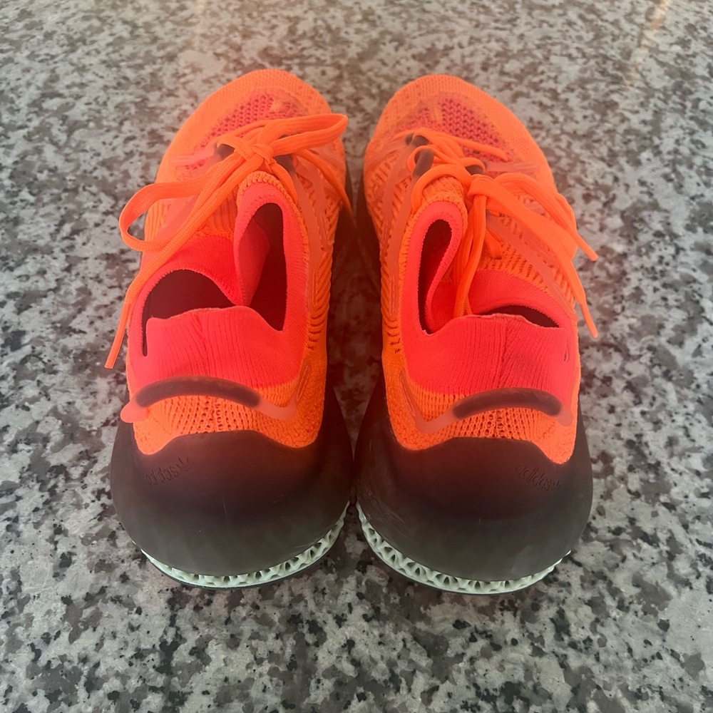 Adidas 4D Fusio 'Screaming Orange' FY5929 Primeknit Running Shoe Mens 10.5 - Picture 3 of 5
